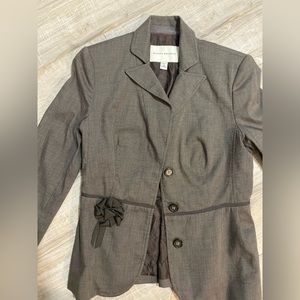 Gray outside brown inside size 2 blazer from banana republic.